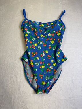Baltex Swim Blue Floral one piece with cup support